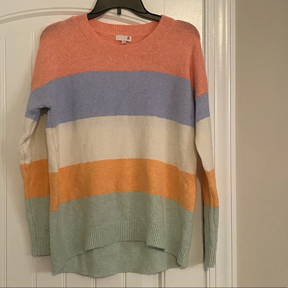 SO Striped Sweater size medium
